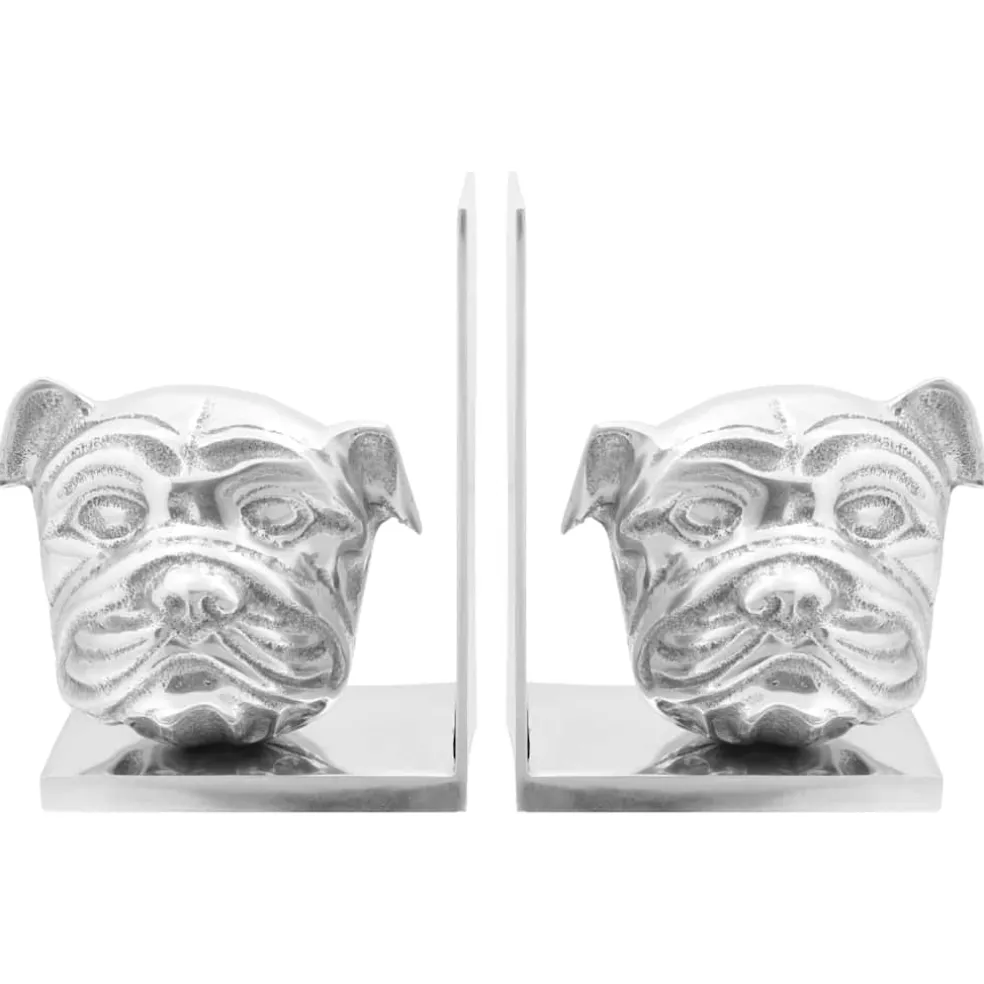 vidaXL Boekensteunen 2 st Zilver 8 x 12 x 16,5 cm Aluminium