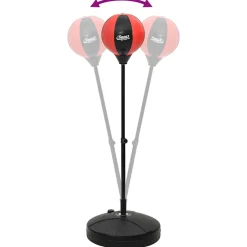 vidaXL Boksballenset met handschoenen en pomp verstelbaar 81-122 cm