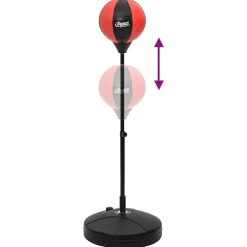 vidaXL Boksballenset met handschoenen en pomp verstelbaar 81-122 cm