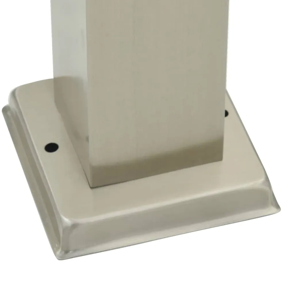 vidaXL Bolderarmatuur met sensor en stopcontact 80 cm roestvrij staal IP44