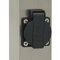 vidaXL Bolderarmatuur met sensor en stopcontact 80 cm roestvrij staal IP44