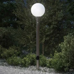 vidaXL Bolderarmatuur met sensor en stopcontact 120 cm roestvrij staal IP44