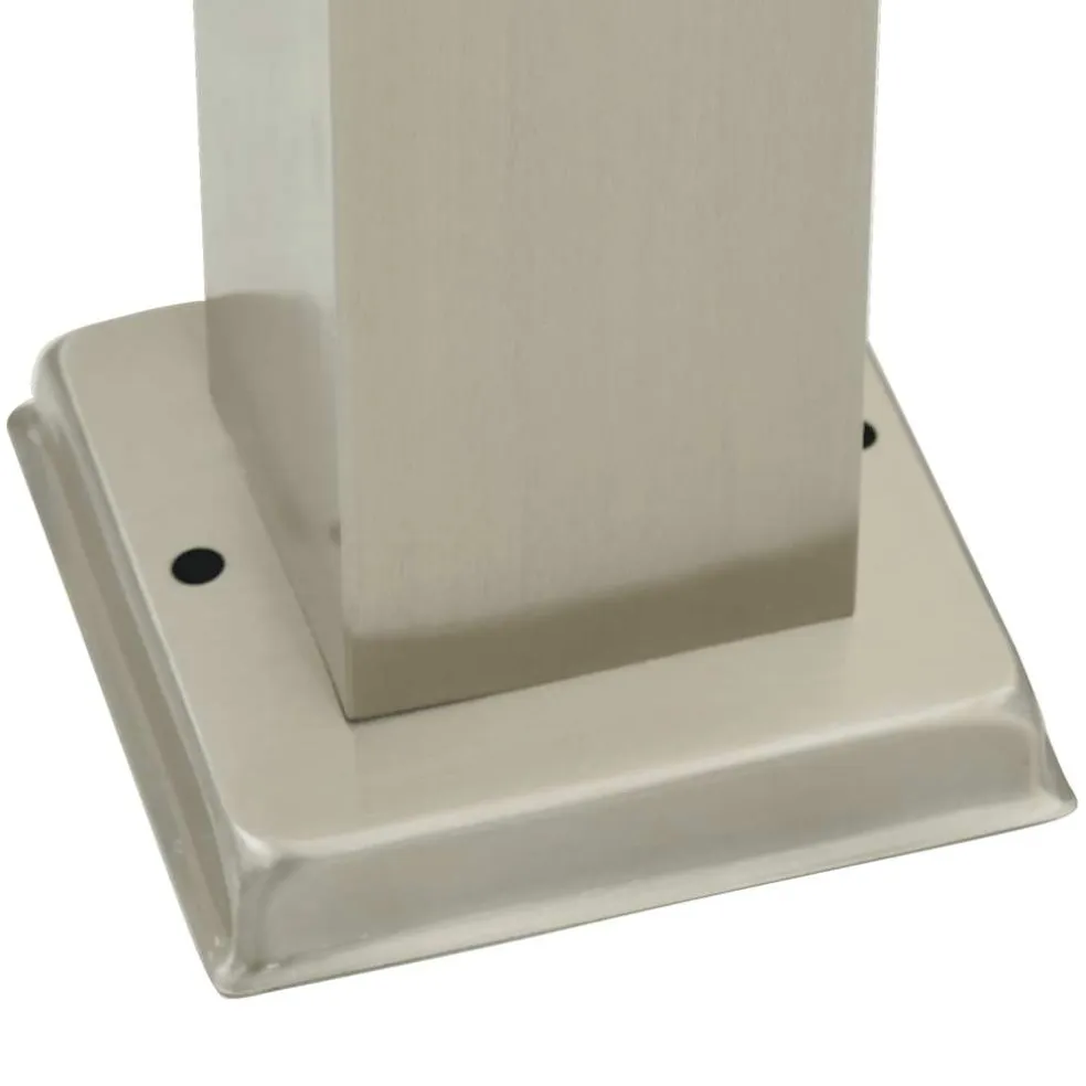 vidaXL Bolderarmatuur met sensor en stopcontact 110 cm roestvrij staal IP44