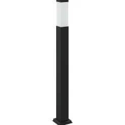 vidaXL Bolderarmatuur met stopcontact 80 cm Zwart IP44