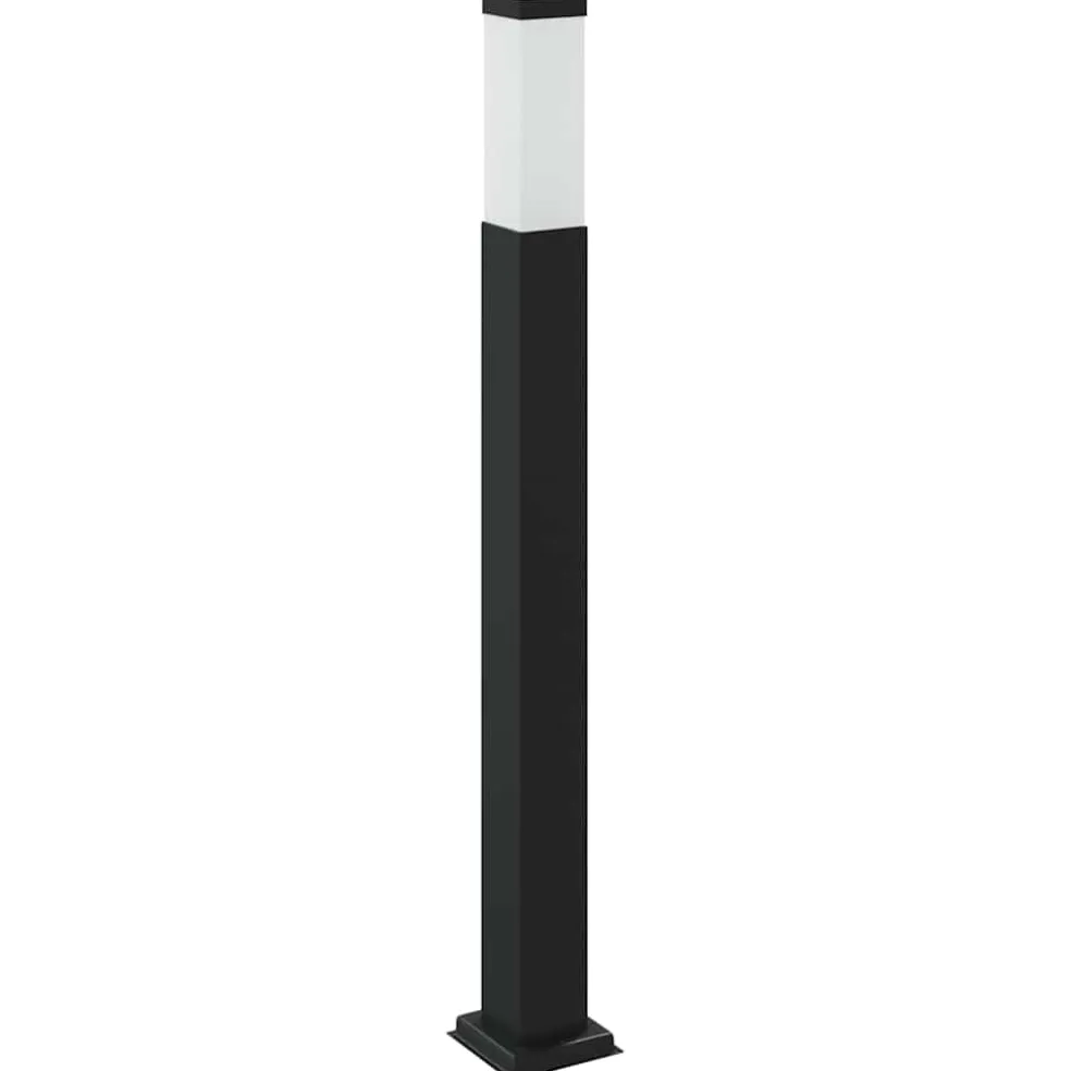 vidaXL Bolderarmatuur met stopcontact 80 cm Zwart IP44