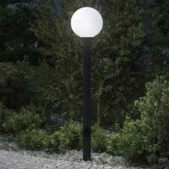 vidaXL Bolderarmatuur met stopcontact 120 cm Zwart IP44