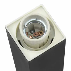 vidaXL Bolderarmatuur met stopcontact 110 cm Zwart IP44