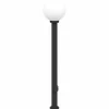 vidaXL Bolderverlichting met stopcontact 3 stuks 120 cm Zwart IP44