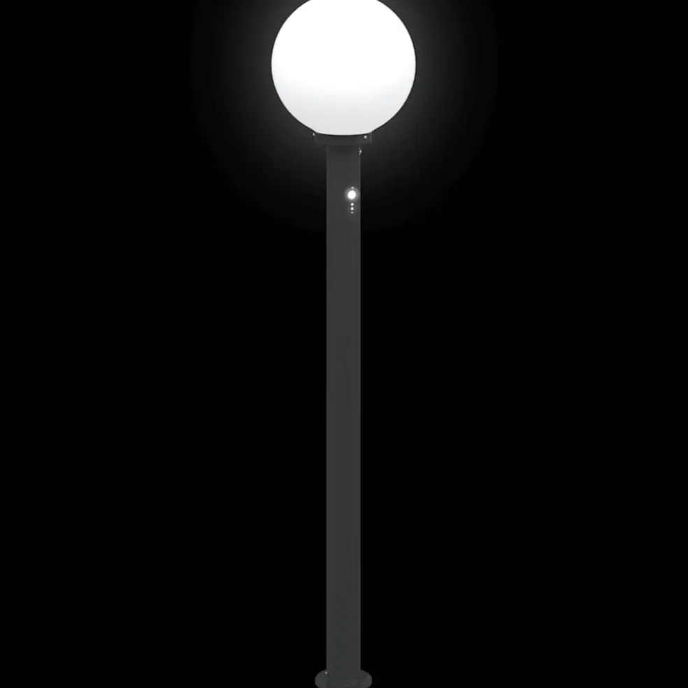 vidaXL Bolderverlichting met sensor 3 stuks 120 cm Zwart IP44