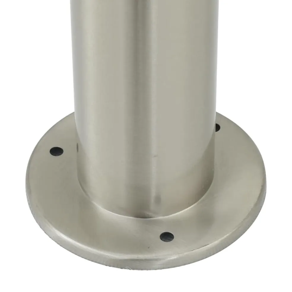 vidaXL Bolderverlichting met stopcontact 3 stuks 80 cm RVS IP44