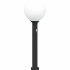 vidaXL Bolderverlichting met sensor 80 cm zwart IP44