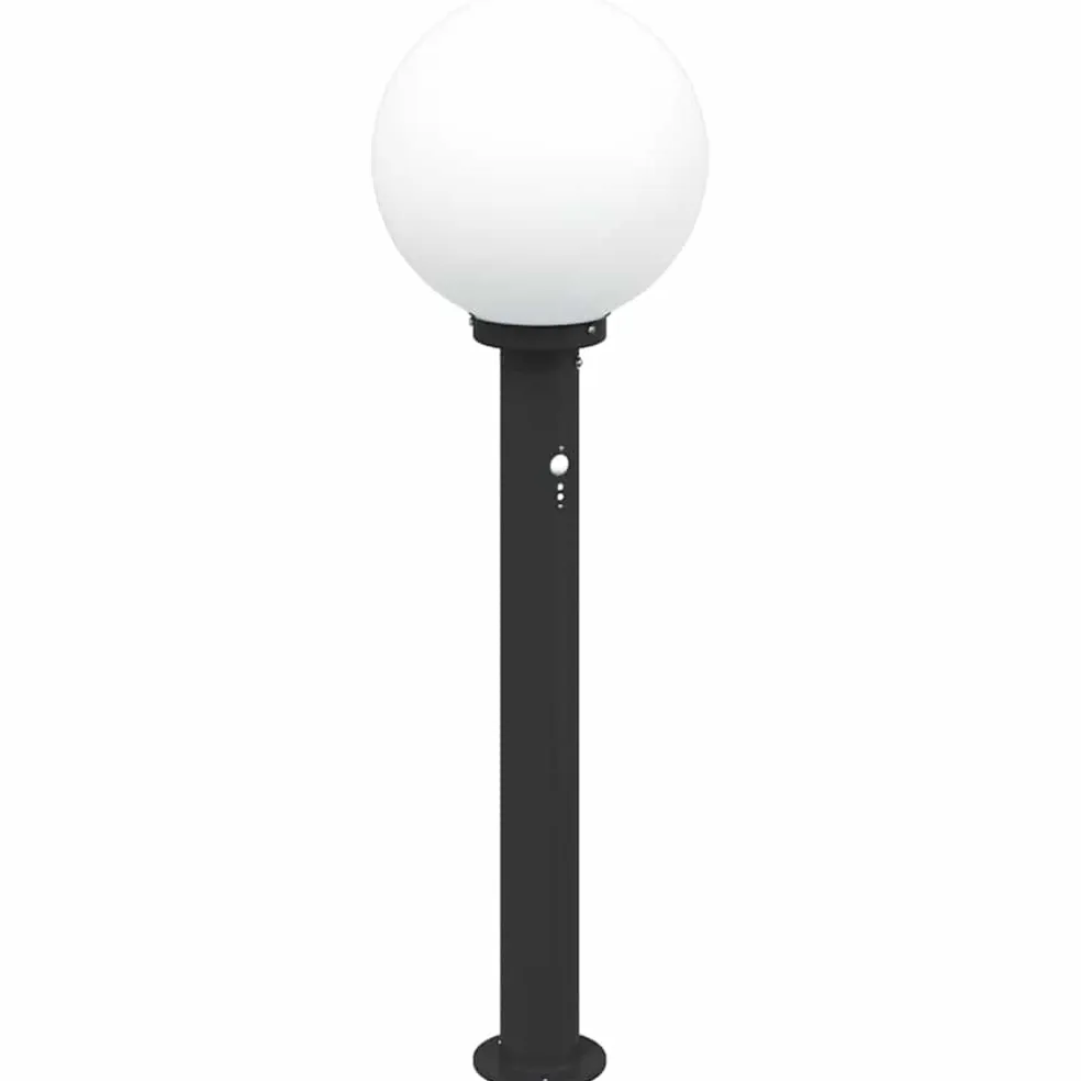 vidaXL Bolderverlichting met sensor 80 cm zwart IP44