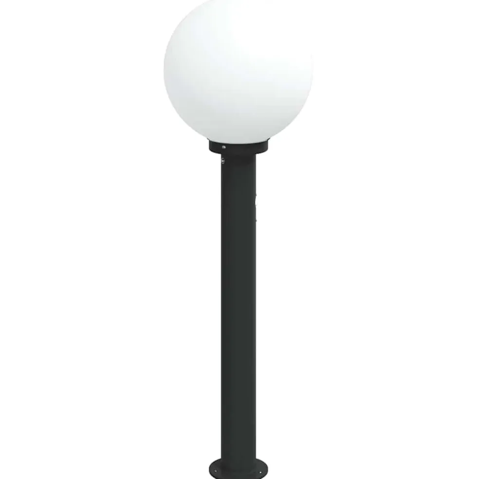 vidaXL Bolderverlichting met sensor 80 cm zwart IP44
