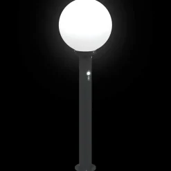 vidaXL Bolderverlichting met sensor 80 cm zwart IP44