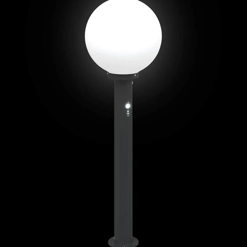 vidaXL Bolderverlichting met sensor 80 cm zwart IP44