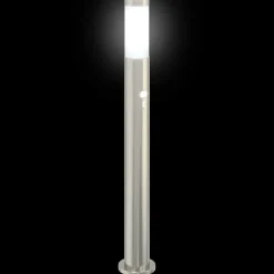 vidaXL Bolderverlichting met sensor 3 stuks 80 cm RVS IP44