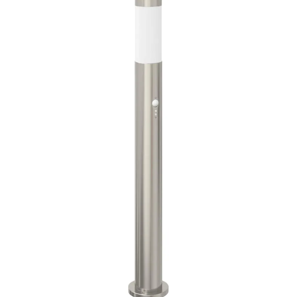 vidaXL Bolderverlichting met sensor 3 stuks 80 cm RVS IP44