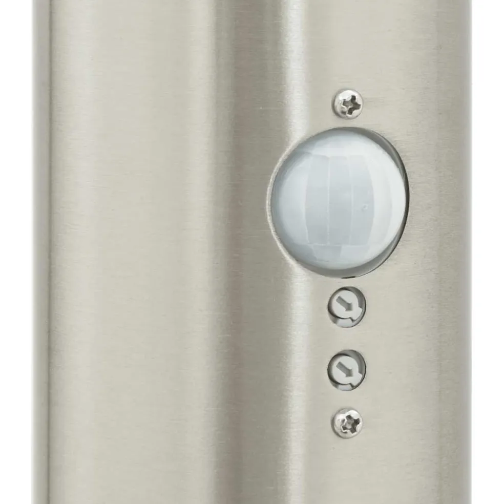 vidaXL Bolderverlichting met sensor 80 cm RVS IP44