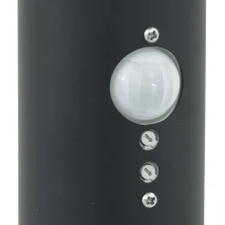 vidaXL Bolderverlichting met sensor 3 stuks 80 cm Zwart IP44
