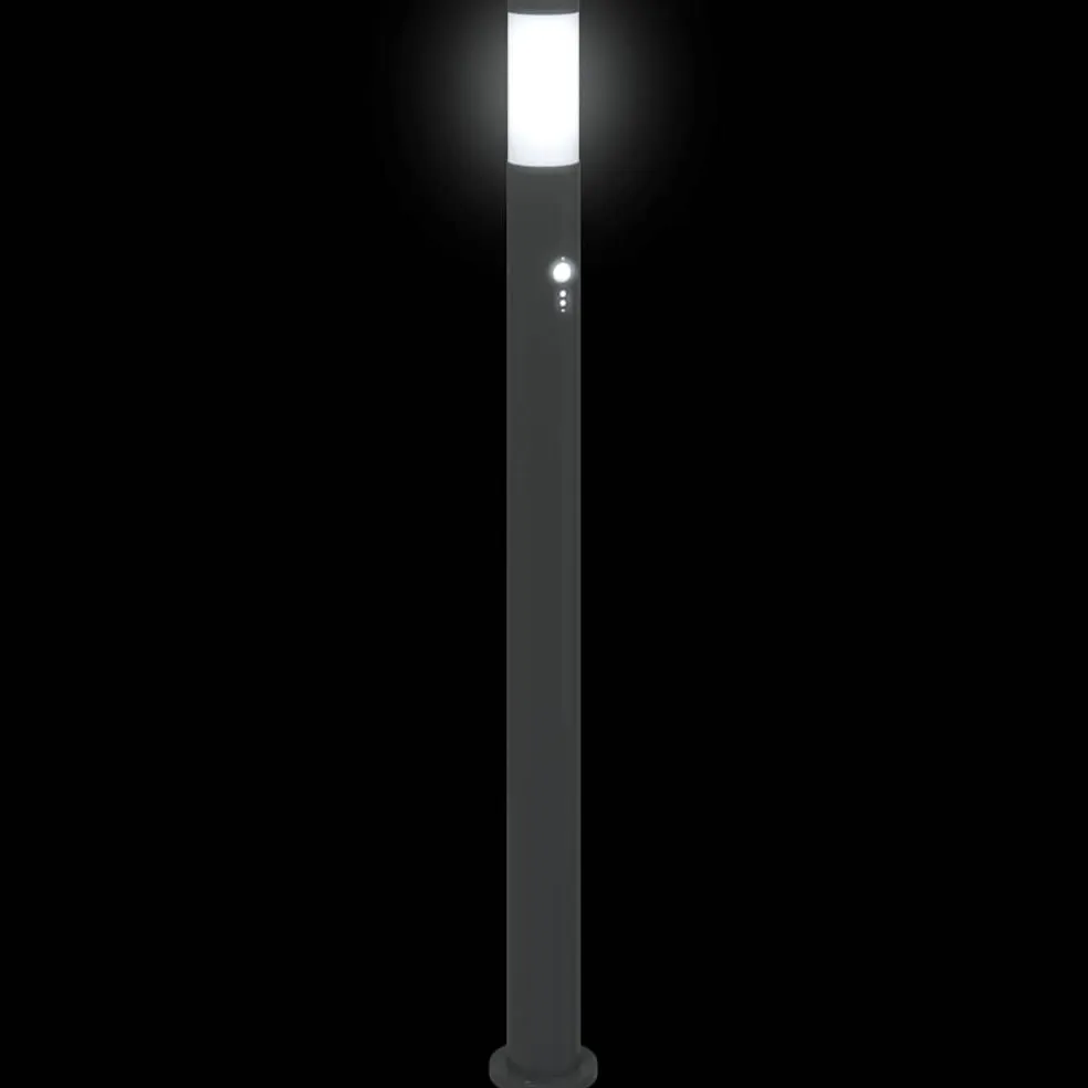 vidaXL Bolderverlichting met sensor 110 cm roestvrij staal IP44