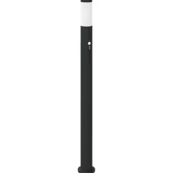 vidaXL Bolderverlichting met sensor 110 cm roestvrij staal IP44