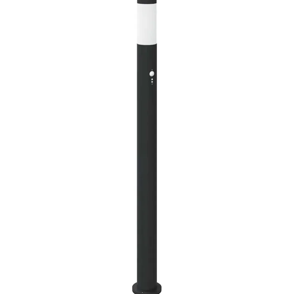 vidaXL Bolderverlichting met sensor 110 cm roestvrij staal IP44