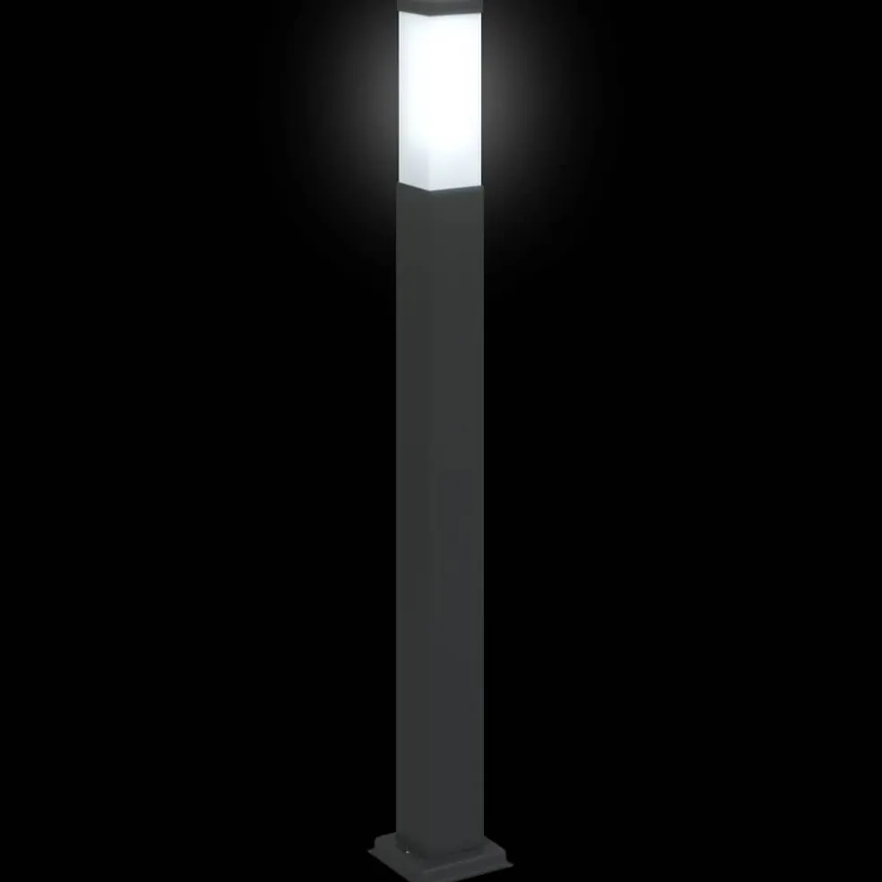 vidaXL Bolderverlichting 3 stuks 80 cm Zwart IP44
