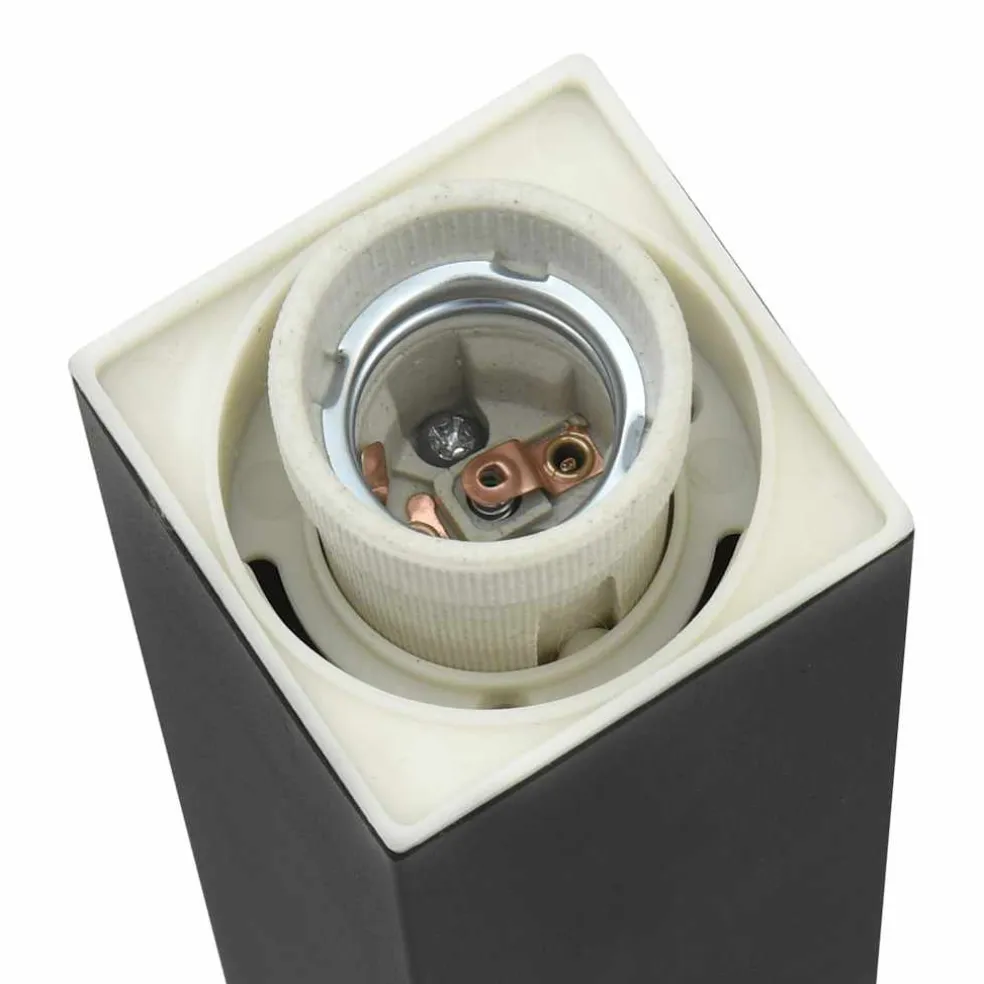 vidaXL Bolderverlichting 3 stuks 80 cm Zwart IP44