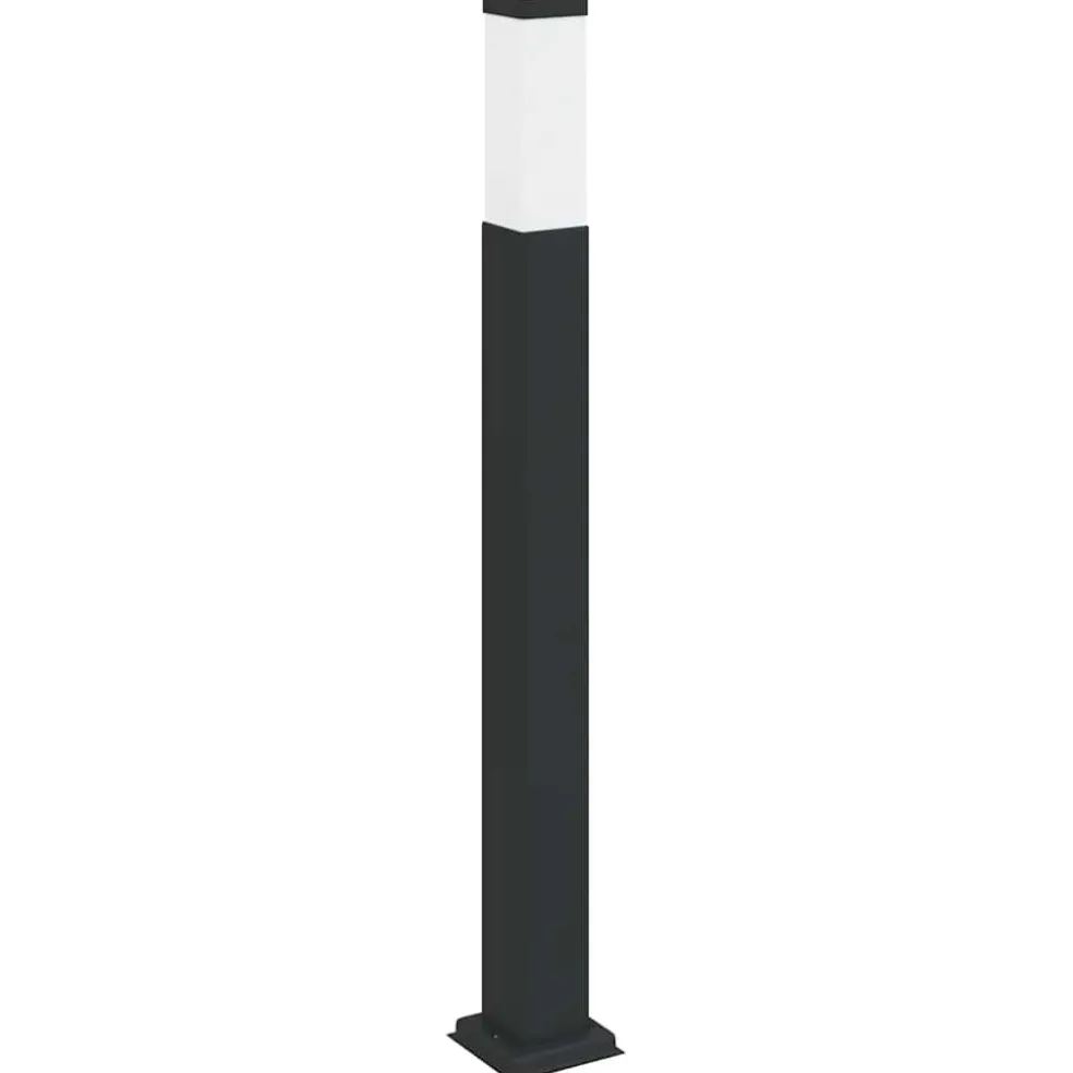 vidaXL Bolderverlichting 3 stuks 80 cm Zwart IP44