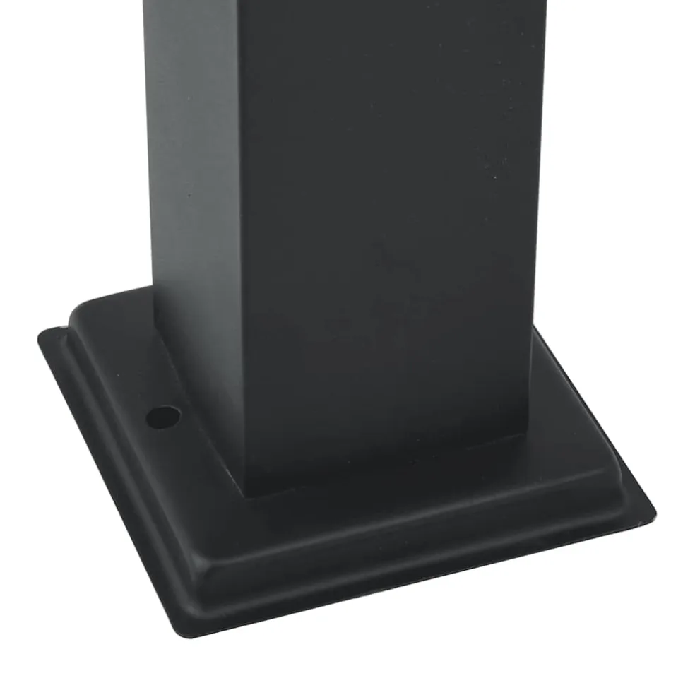 vidaXL Bolderverlichting 3 stuks 80 cm Zwart IP44