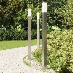 vidaXL Bolderverlichting 3 stuks 110 cm RVS IP44