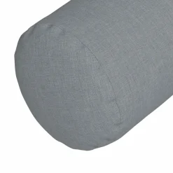 vidaXL Bolster Kussens 2 st Stof Lichtgrijs Ø 15 x 40 cm
