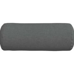 vidaXL Bolster Kussens 2 st Stof Donkergrijs Ø 15 x 40 cm
