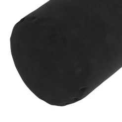 vidaXL Bolster Kussens 2 stuks Zwart Ø 15 x 40 cm Cordstof