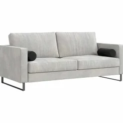 vidaXL Bolster Kussens 2 stuks Zwart Ø 15 x 40 cm Cordstof
