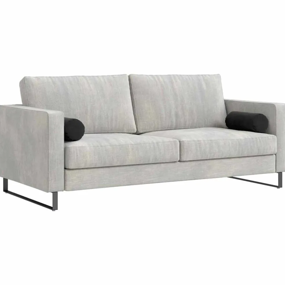 vidaXL Bolster Kussens 2 stuks Zwart Ø 15 x 40 cm Cordstof