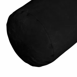 vidaXL Bolster Kussens 2 stuks Zwart Ø 15 x 40 cm Microvezel Stof
