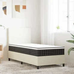 vidaXL Bonell pocketvering matras Medium 80 x 200 cm Wit