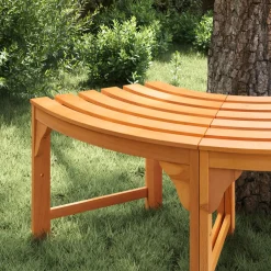 vidaXL Boom bank 4 -Seater 160 x 80 x 45cm Massief Eucalyptus Hout