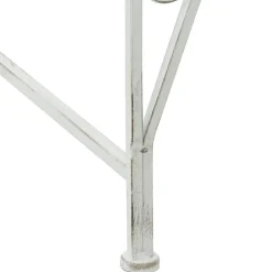 vidaXL Boom bank 8 -zits Ø 160 x 89 cm steel Antiek wit Rond