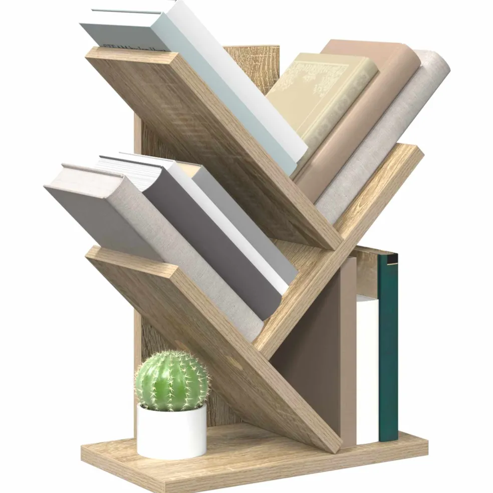 vidaXL Boomvormige boekenplank met 3 planken 30 x 18 x 40 cm