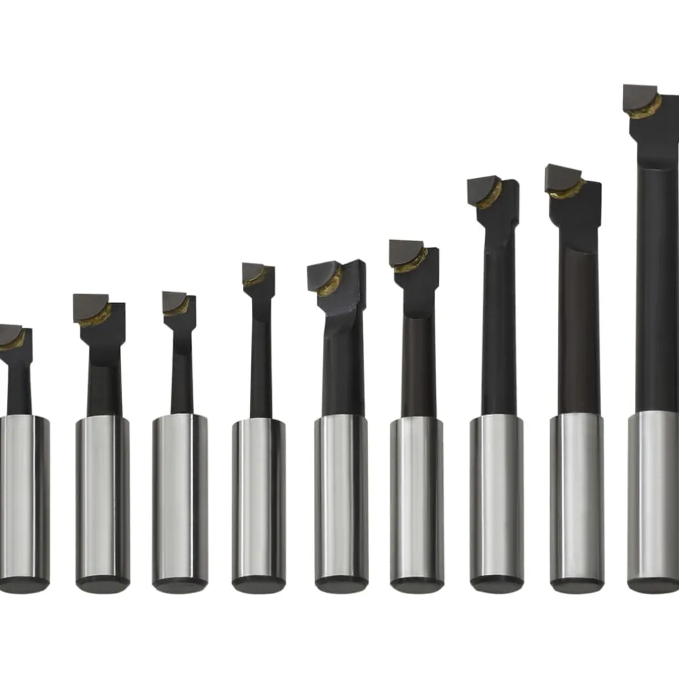 vidaXL Boorfrezen 9 st met houtbasis 12 mm