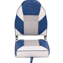 vidaXL Bootstoelen 2 st inklapbaar met hoge rugleuning 39x43x58 cm