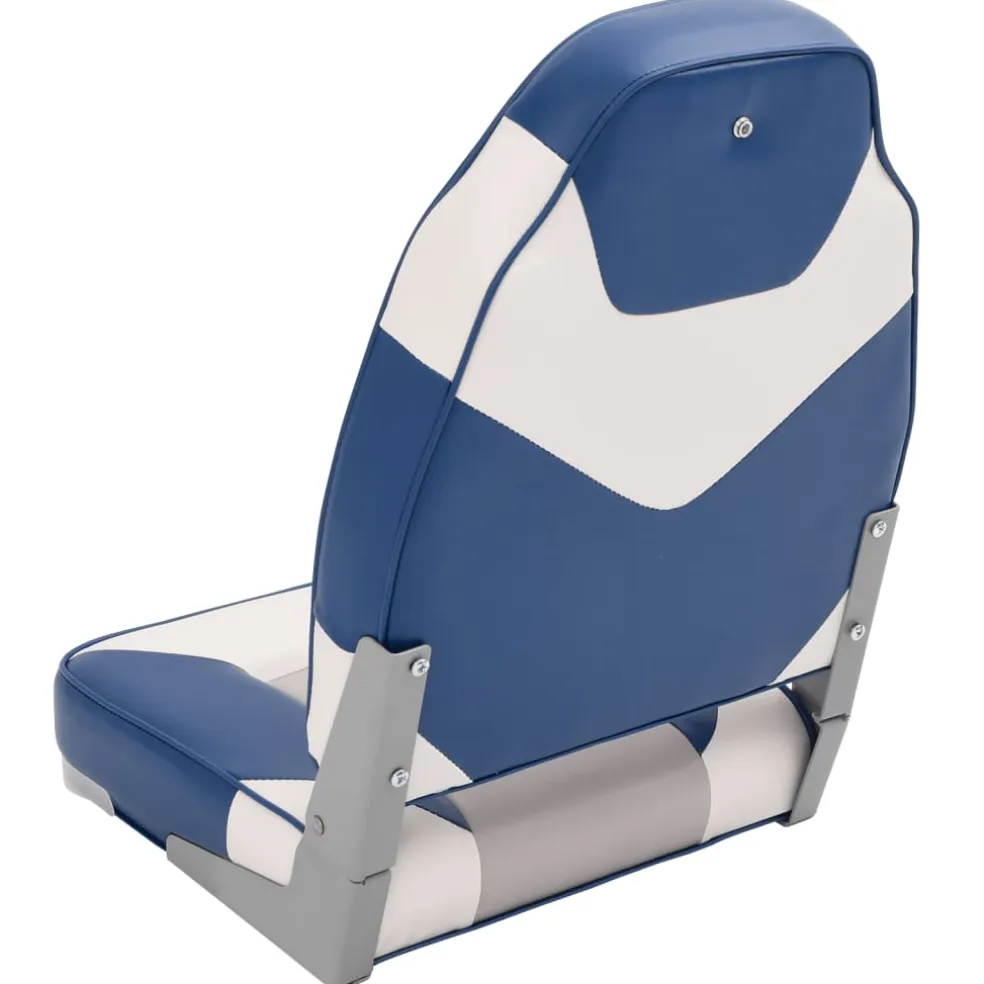 vidaXL Bootstoelen 2 st inklapbaar met hoge rugleuning 39x43x58 cm