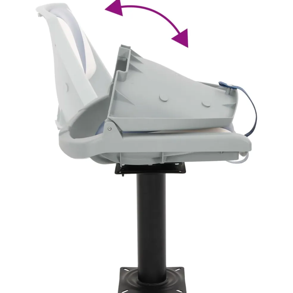vidaXL Bootstoel met poot 360° draaibaar