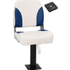 vidaXL Bootstoel met poot 360° draaibaar