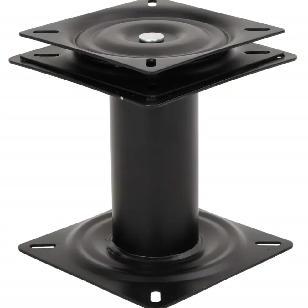 vidaXL Bootstoelpoot met 360° draaiplateau staal