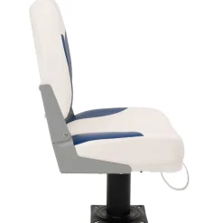 vidaXL Bootstoel 1 set inklapbaar 41x36x48 cm blauw en wit