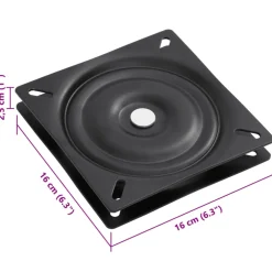 vidaXL Bootstoel 1 set inklapbaar lage rugleuning fixeerlus