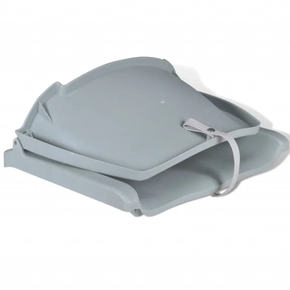 vidaXL Bootstoel zonder kussen inklapbaar 48x51x41 cm grijs